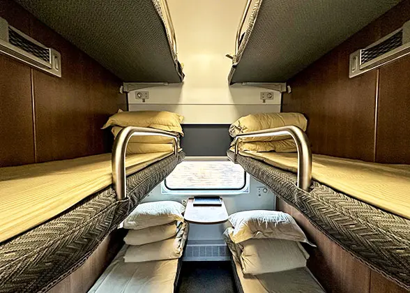 Second Class Sleeper on China High Speed Train