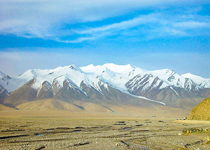 Snow-capped mountain