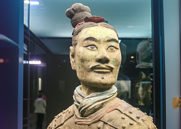Vivid Face of the Terracotta Warrior
